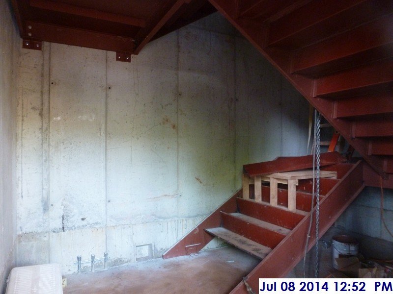Continued installing the metal stairs at Stair -5 Facing West (800x600)